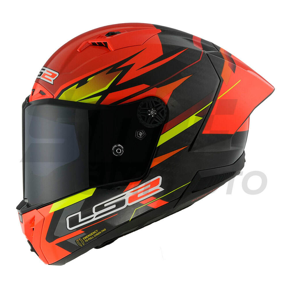 Kaciga ls2 full face ff805 thunder carbon gp aero fire crveno crna m