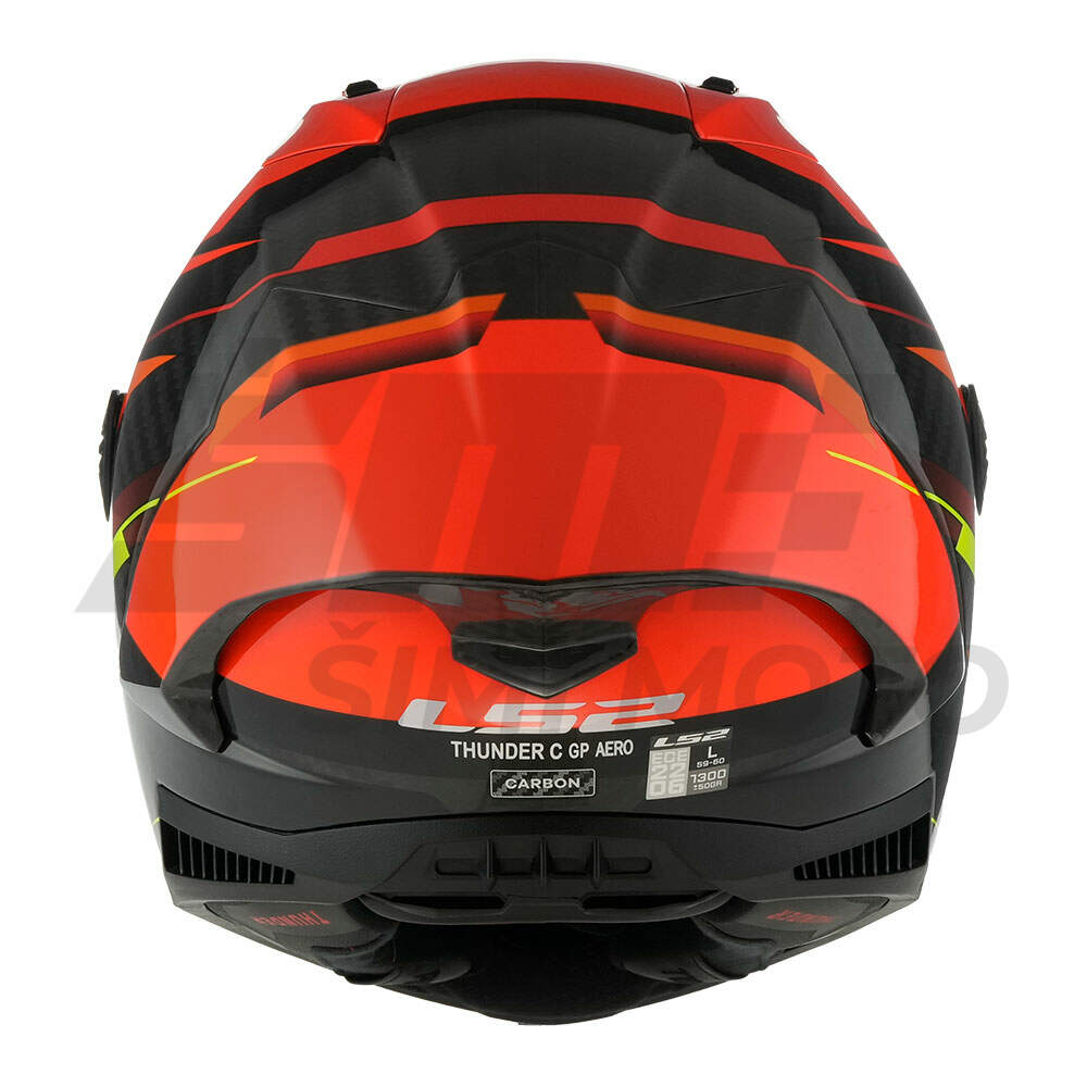 Kaciga ls2 full face ff805 thunder carbon gp aero fire crveno crna m