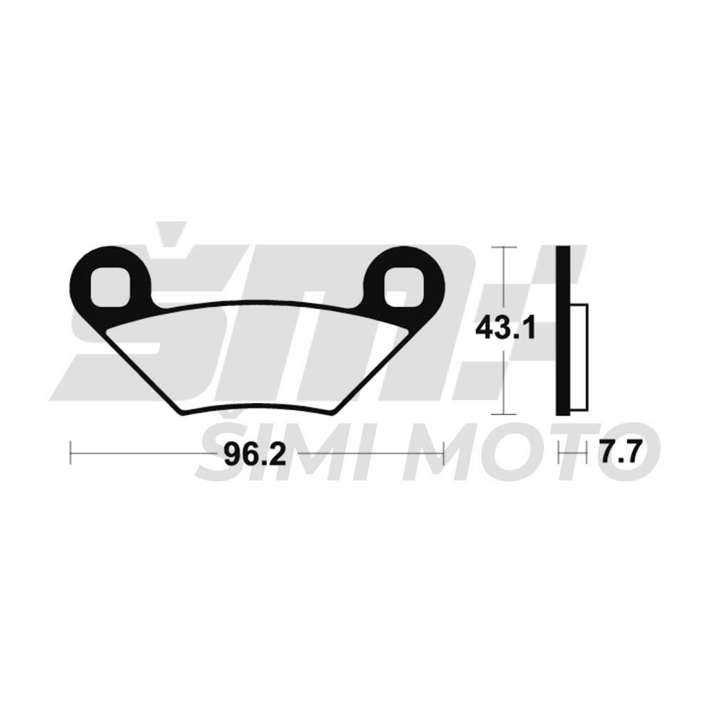 Disk plocice Tecnium 383997 Polaris Sportsman 650 ( SINTER )