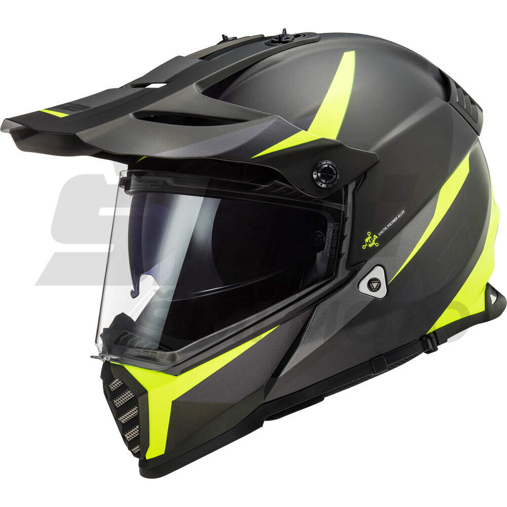 Helmet LS2 Cross MX436 PIONEER EVO ROUTER black yellow M