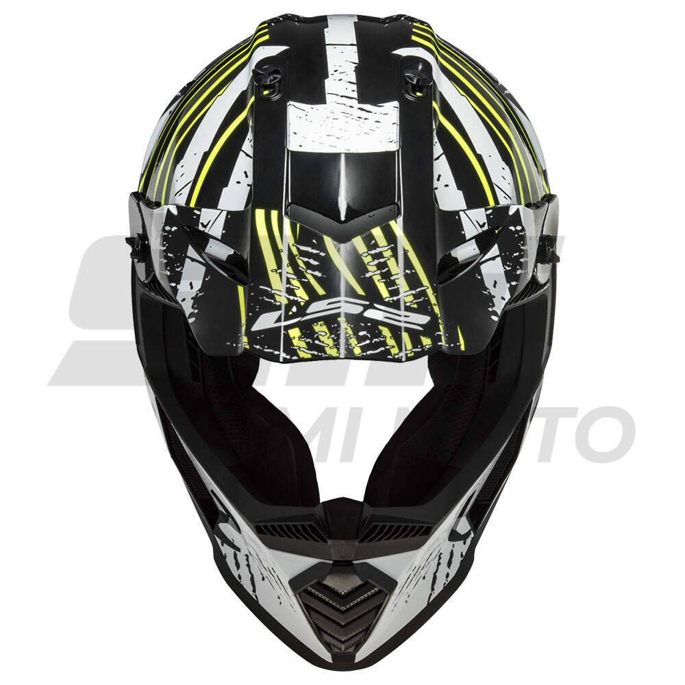 Kaciga ls2 cross mx437 fast verve crno bela xl