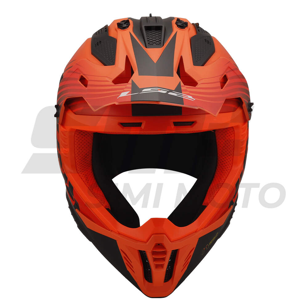 Kaciga ls2 cross mx708 fast ii duck narandzasto crvena xl