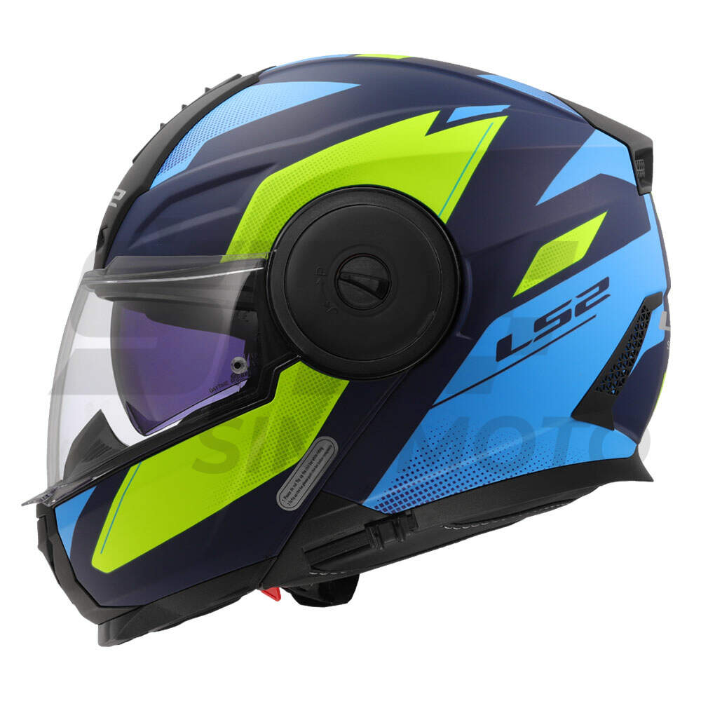 Kaciga ls2 flip up ff902 scope ii duria mat plavo zuta m
