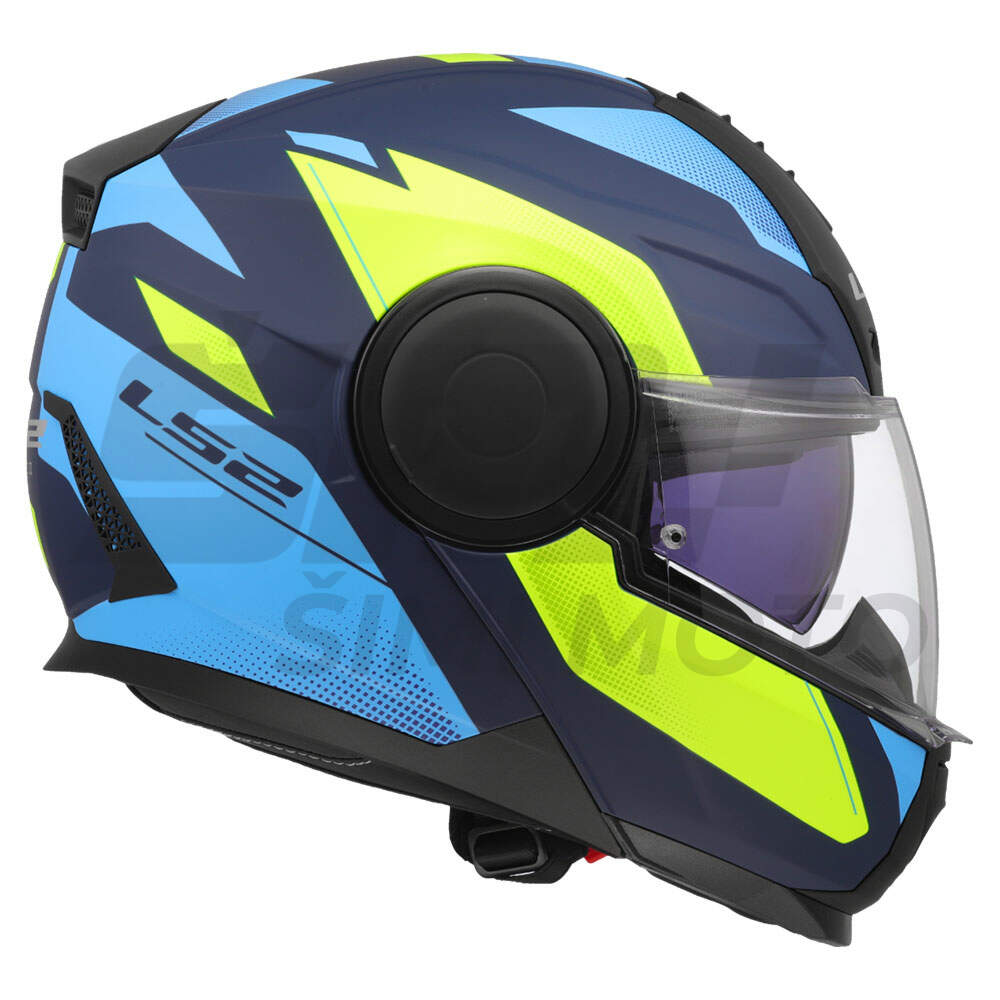 Kaciga ls2 flip up ff902 scope ii duria mat plavo zuta m