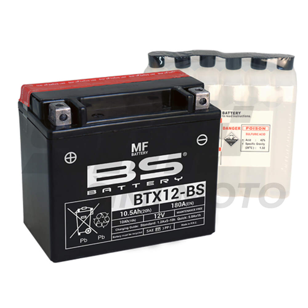 Akumulator bs 12v 10ah gel btx12-bs levi plus (150x87x130) 180a