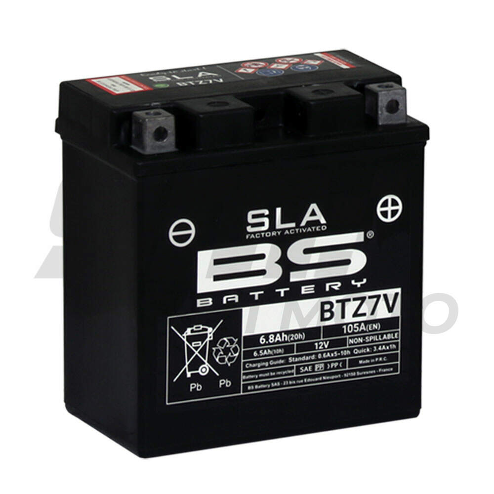 Akumulator BS 12V 6.5Ah BTZ7V-FA SLA desni plus (113x70x121) 105A