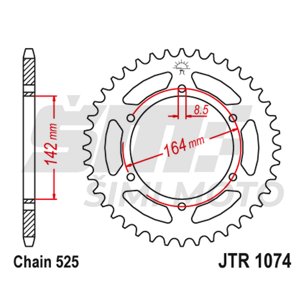 Lancanik zadnji JT JTR1074-44-50-29034 (525) 44 zuba