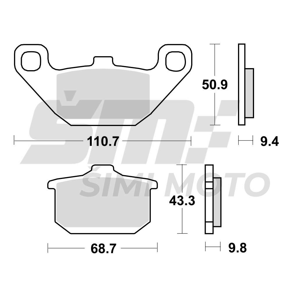 Disk plocice TRW MCB532 ( ORGANIC )