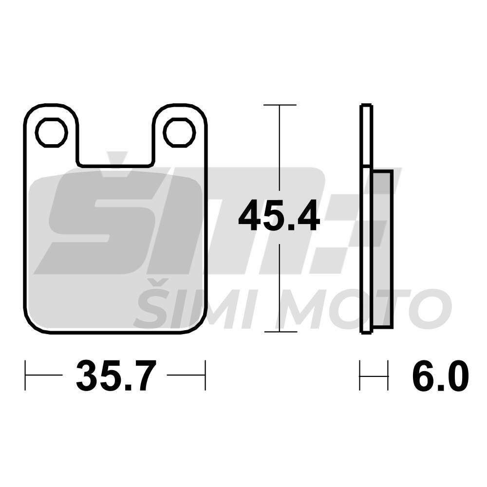 Disk plocice TRW MCB535 ( ORGANIC )