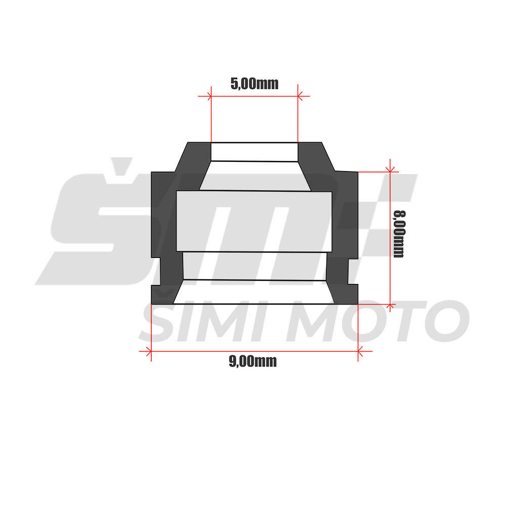 Teflon ventila kawasaki kle 500 athena komad