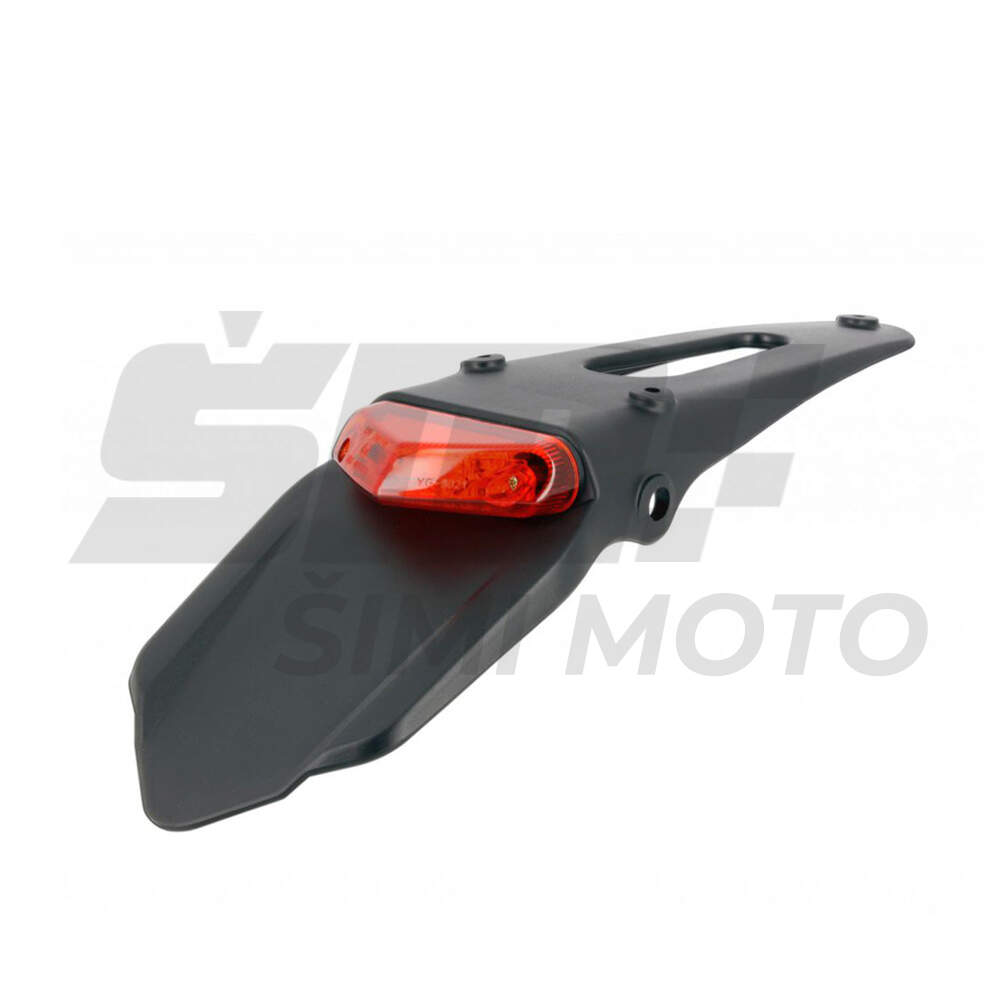 Tail light universal with plate holder red KYOTO