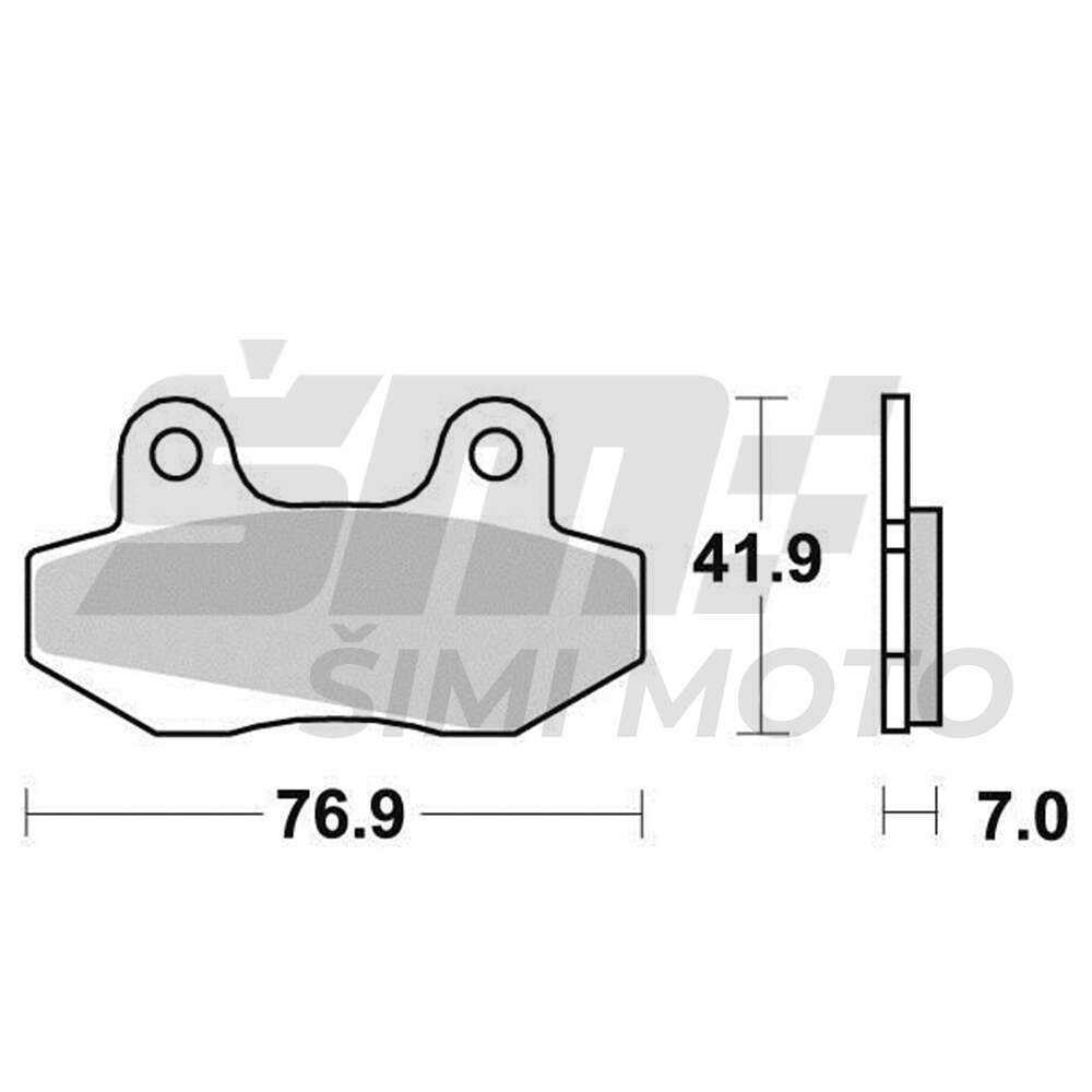 Brake pads KYOTO S1053 (metal)