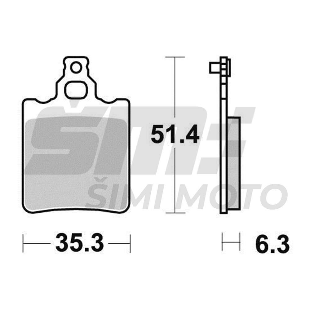 Disk plocice KYOTO S1067 ( SEMI SINTER )