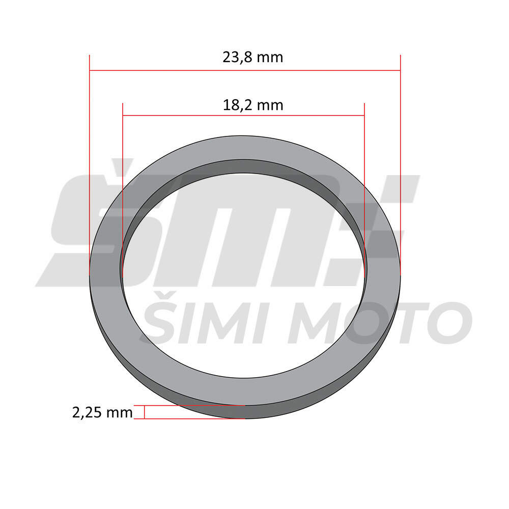 Dihtung auspuha prsten (18,2x23,8x2,25)  athena